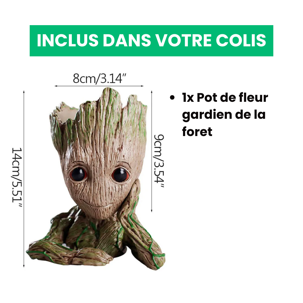 Pot de Plantes Fantaisiste "Gardien de la ForĂȘt"