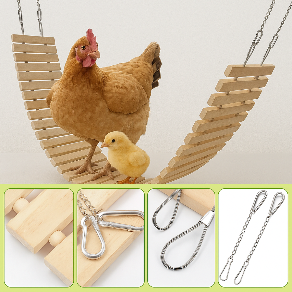 Altalena Naturale Sospesa per Polli