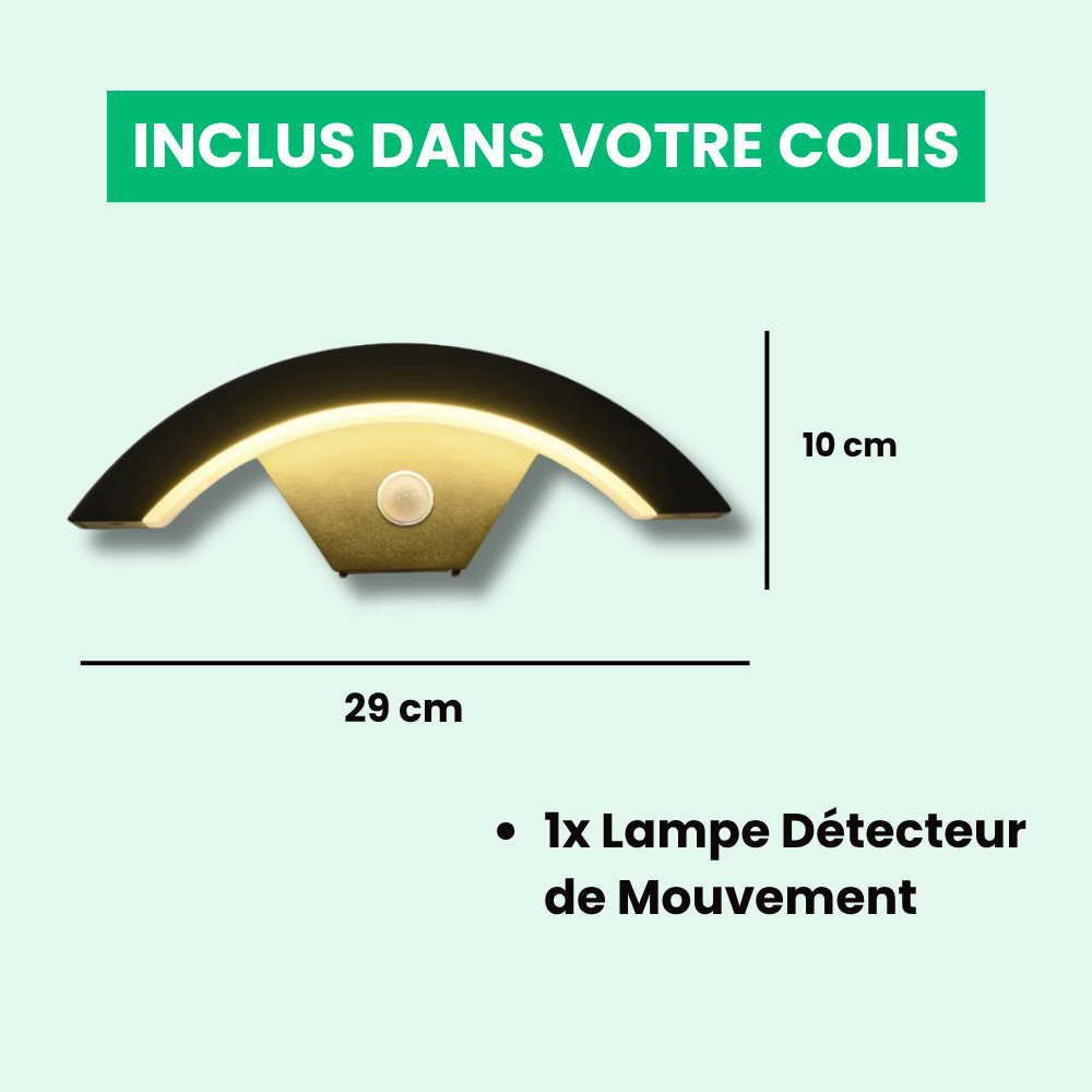 Lampe Détecteur de Mouvement Couloir Eventail Sans Fil