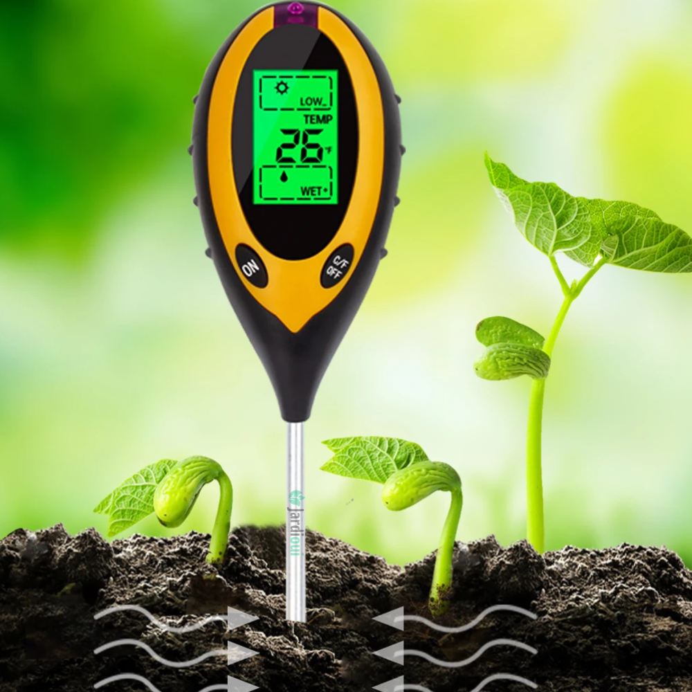 PH-mètre de Sol Numérique Multifonction 4 en 1