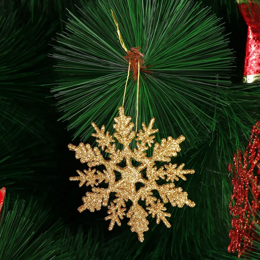 Flocons de Neige Pailletés (Lot de 12)