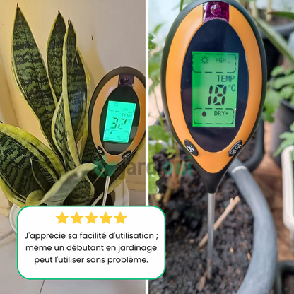 PH-mètre de Sol Numérique Multifonction 4 en 1