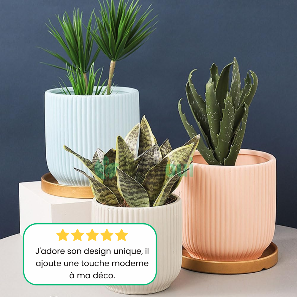 Elegante vaso da fiori in ceramica