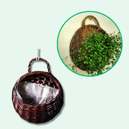 Jardinière Osier Murale Élégante