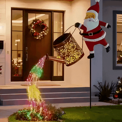 Père Noël Cascade Lumineuse Enchantée