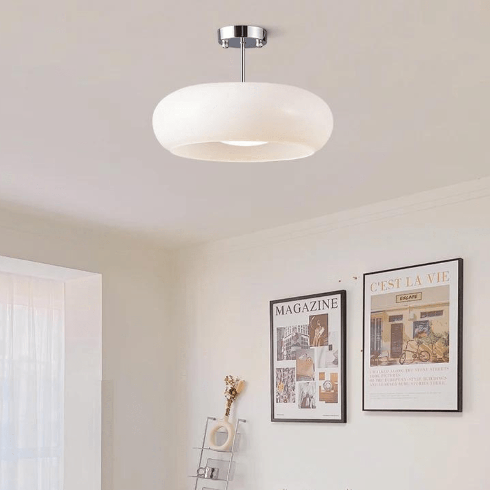 Jardioui 1 Plafonnier (84.90 €/ pcs) / Blanc Plafonnier Salon Moderne à LED Nordique Épuré