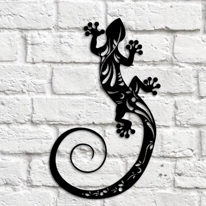 Jardioui 3 Décorations (9.67€/ pcs) Décoration Murale Lézard en Métal