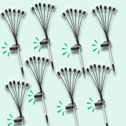 Jardioui 8 Lampes (11.24 €/u) Lampes LED Lucioles à Énergie Solaire - Offre Spéciale