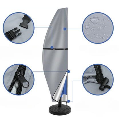 Jardioui Housse de Protection pour Parasol Déporté Ultra-Résistante