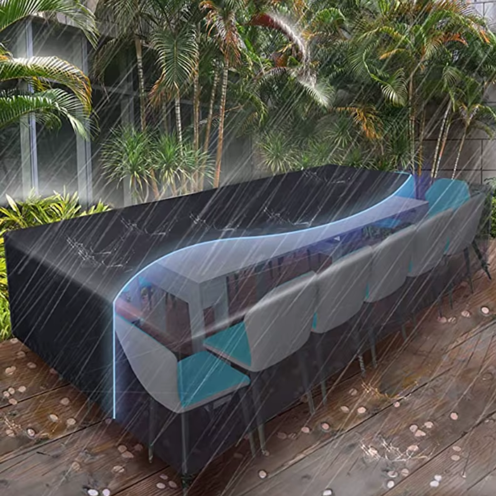 Jardioui Housse Salon de Jardin Imperméable en L