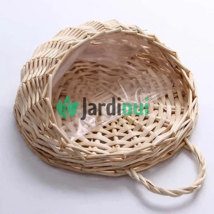 Jardioui Jardinière Osier Murale Élégante