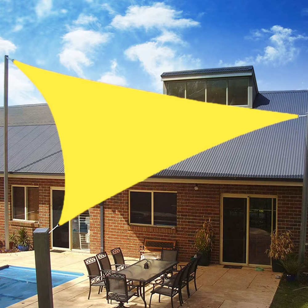 Jardioui Jaune / S (2x2m) Voile d'Ombrage Triangulaire Anti-UV Premium