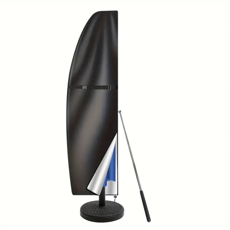 Jardioui Noir / S (265cm - Parasols en porte-à-faux) Housse Protectrice Intégrale Anti-UV pour Parasol