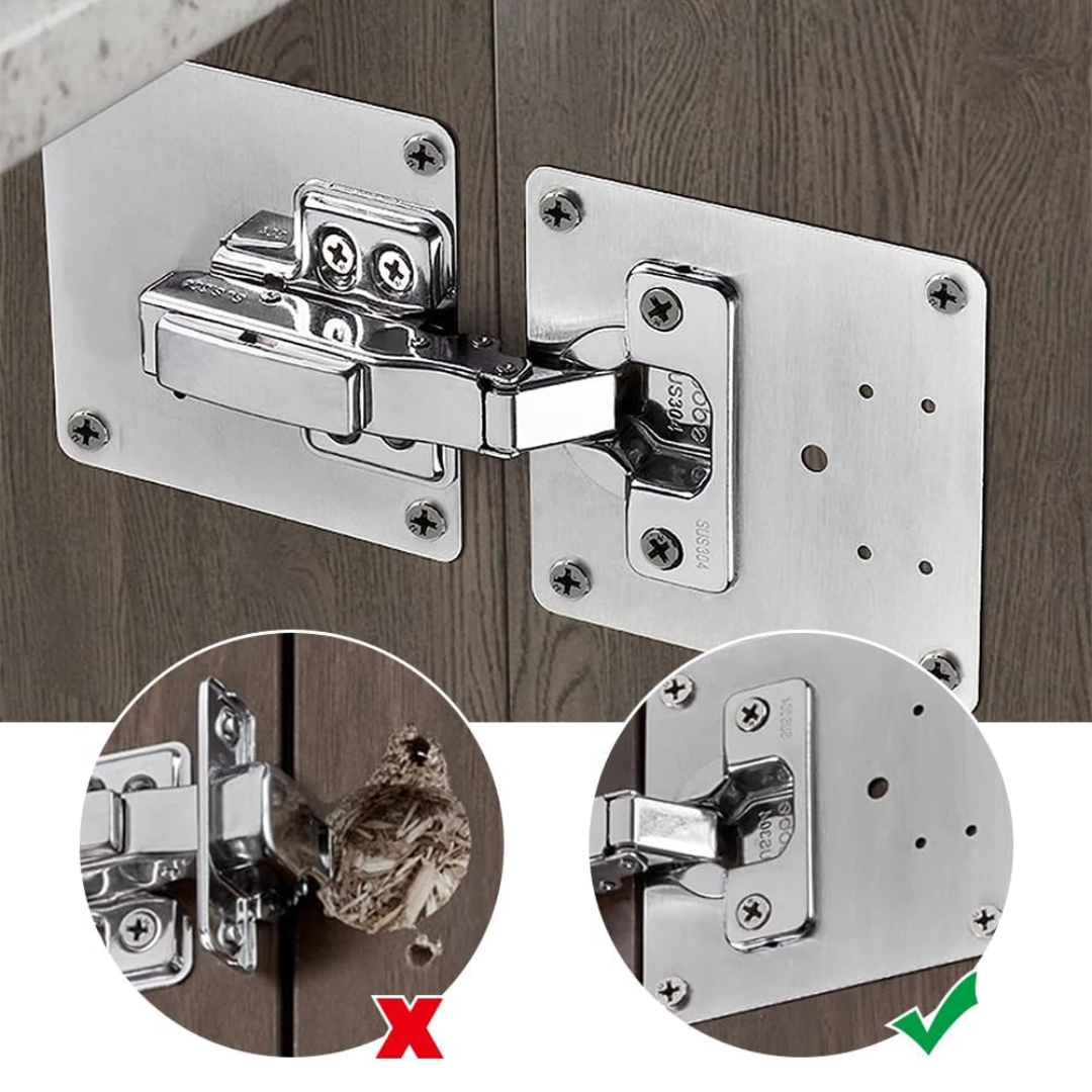 Jardioui Plaque de Réparation Charnière Renforcée