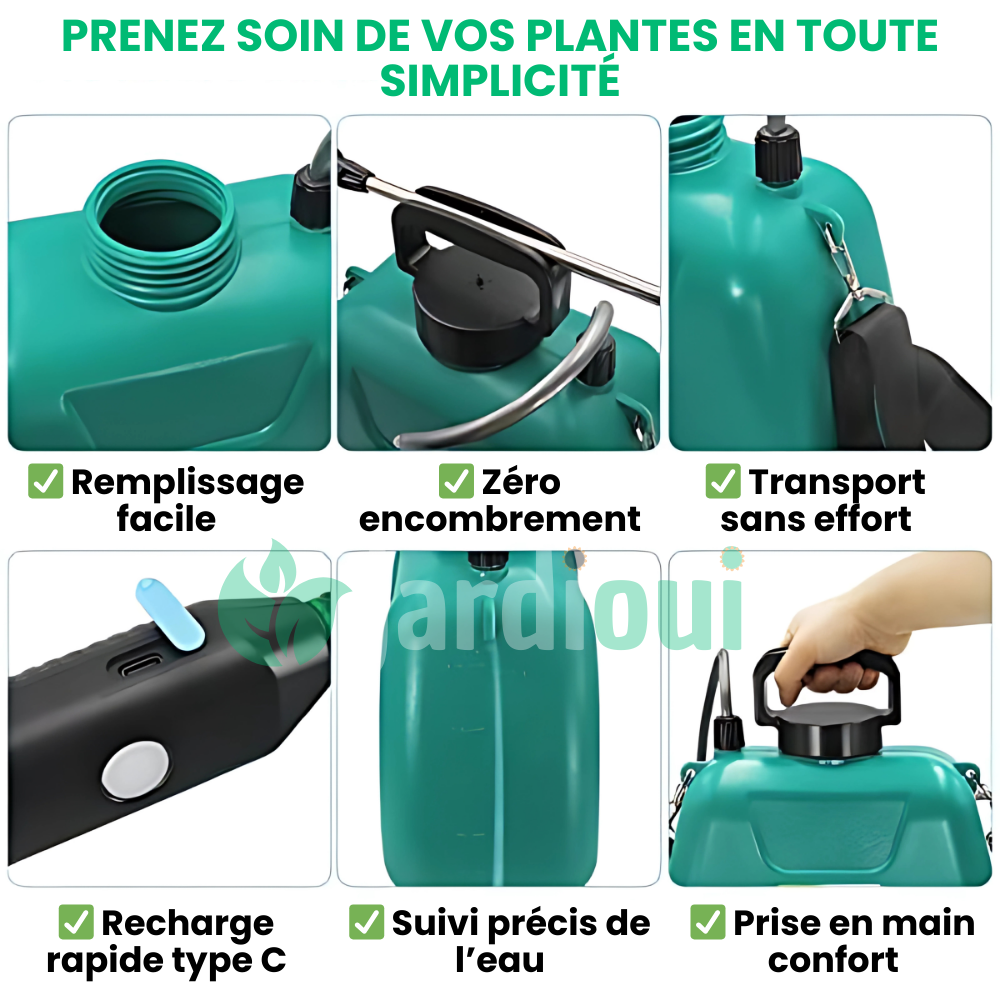 Jardioui 0 Pulvérisateur de Jardin Électrique Confort