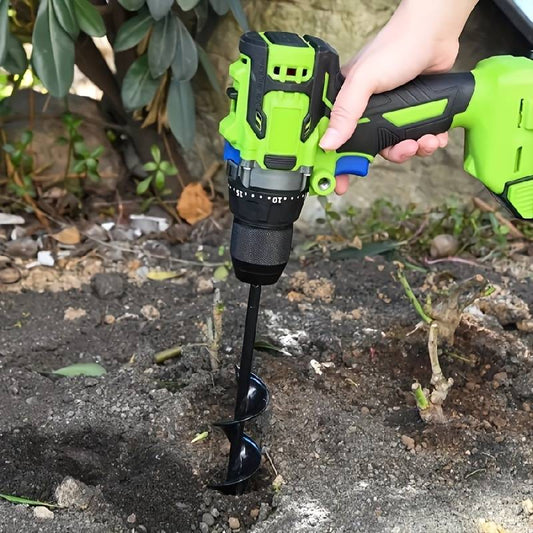 Jardioui S Tête de Perceuse Robuste en Spirale pour Jardin