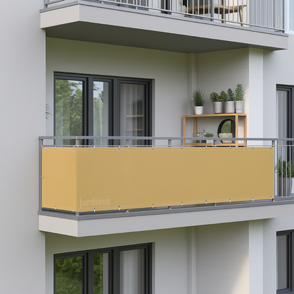 Jardioui Sable / 90x300cm Brise-Vue Balcon Imperméable