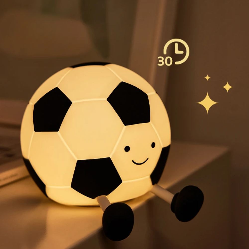 Jardioui Veilleuse Ballon de Foot Tactile Apaisante