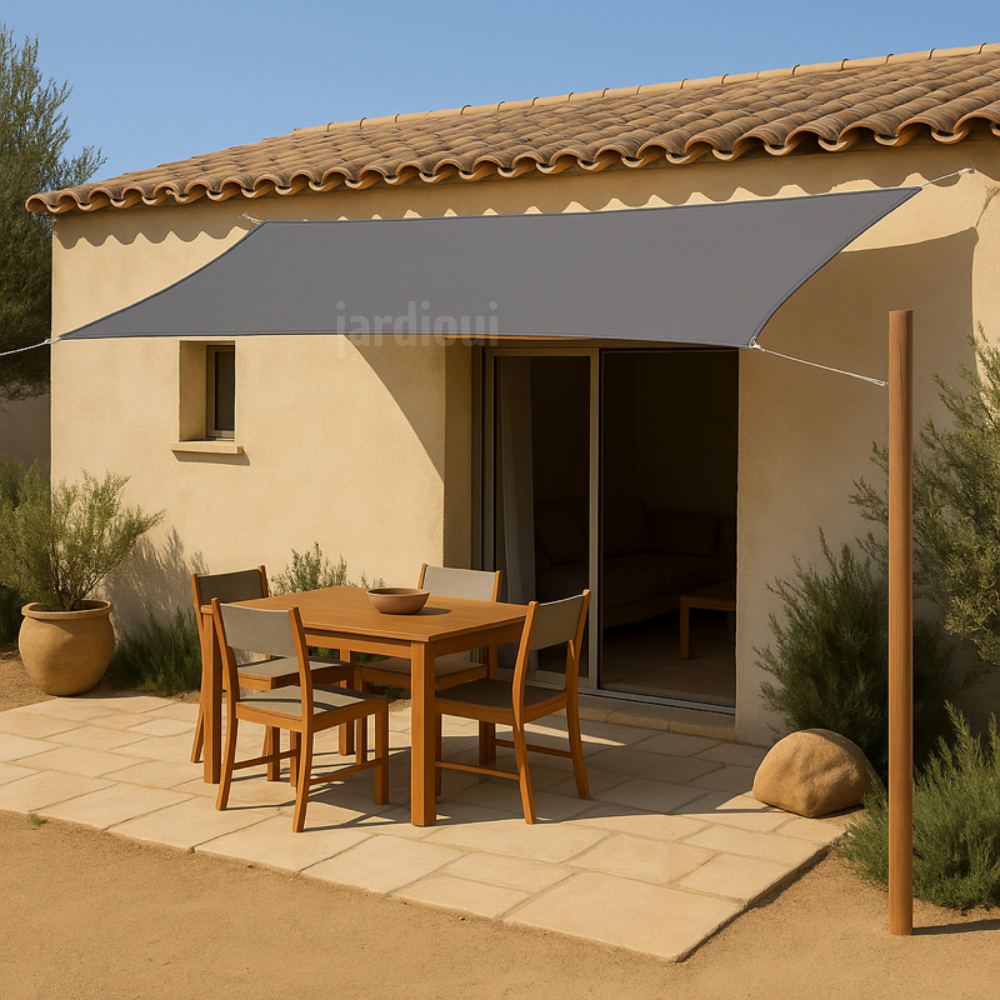 Jardioui Voile d'Ombrage Rectangulaire Imperméable