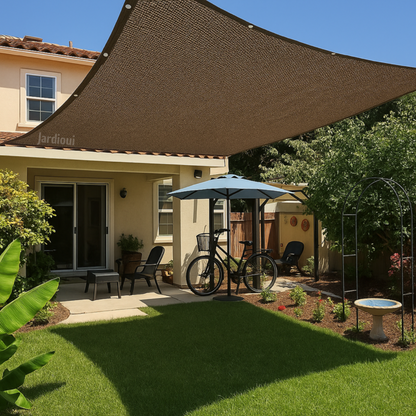 Jardioui Voile d'Ombrage Trapeze pour Terrasse