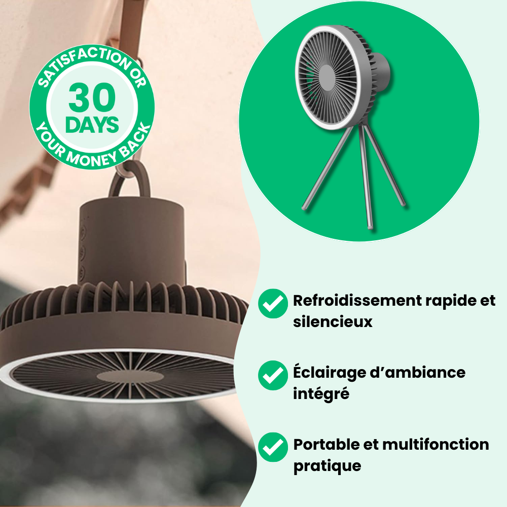 Ventiloco Ventilateur Puissant Portatif Multifonctions Premium