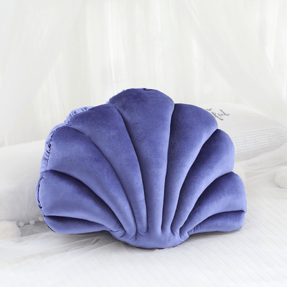 frJardioui Coussin Violet / Moyen Coussin Coquillage en Velours