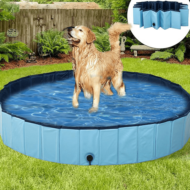 Jardioui Piscine pliable pour Chiens et Enfants